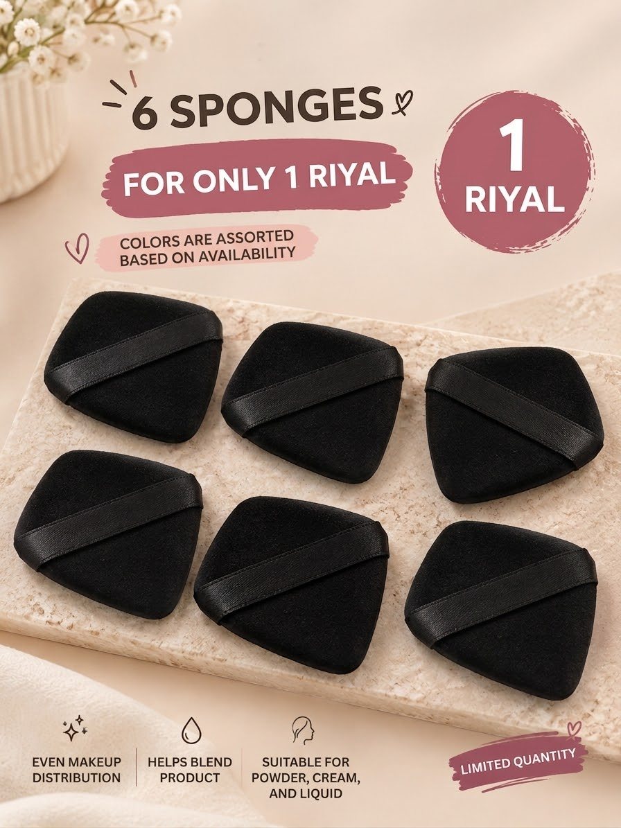 6 pcs makeup sponge set