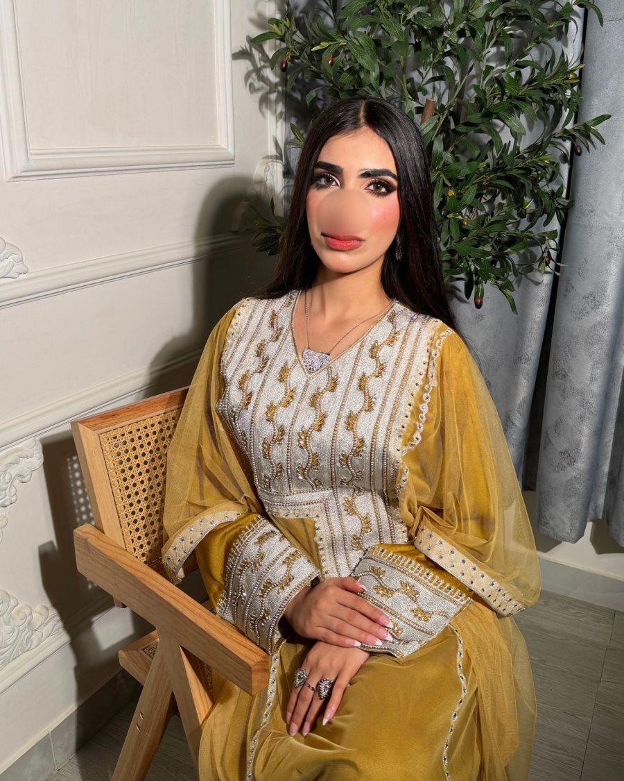 لبس صوري فخم خام حرير كاندي كريب مع تور مع شيلة