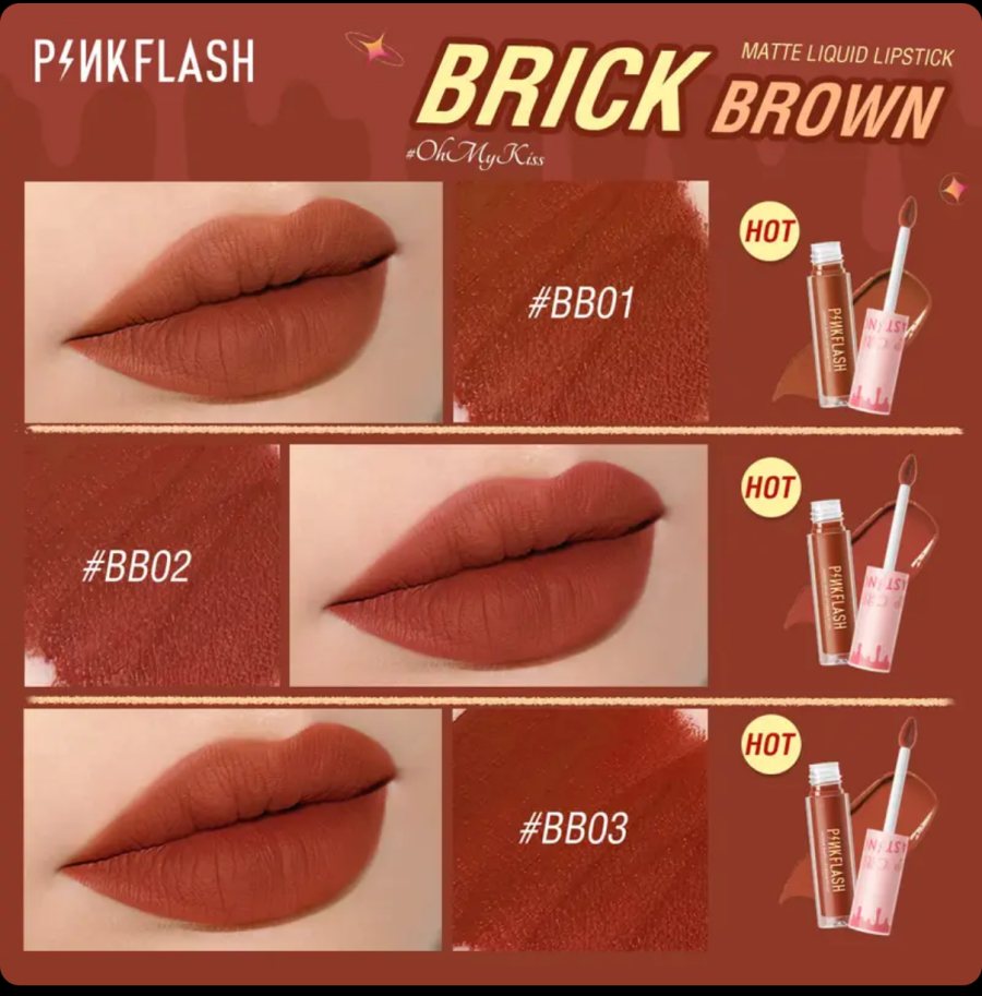 ميني حمر بينك فلاش Liquid Lipstick