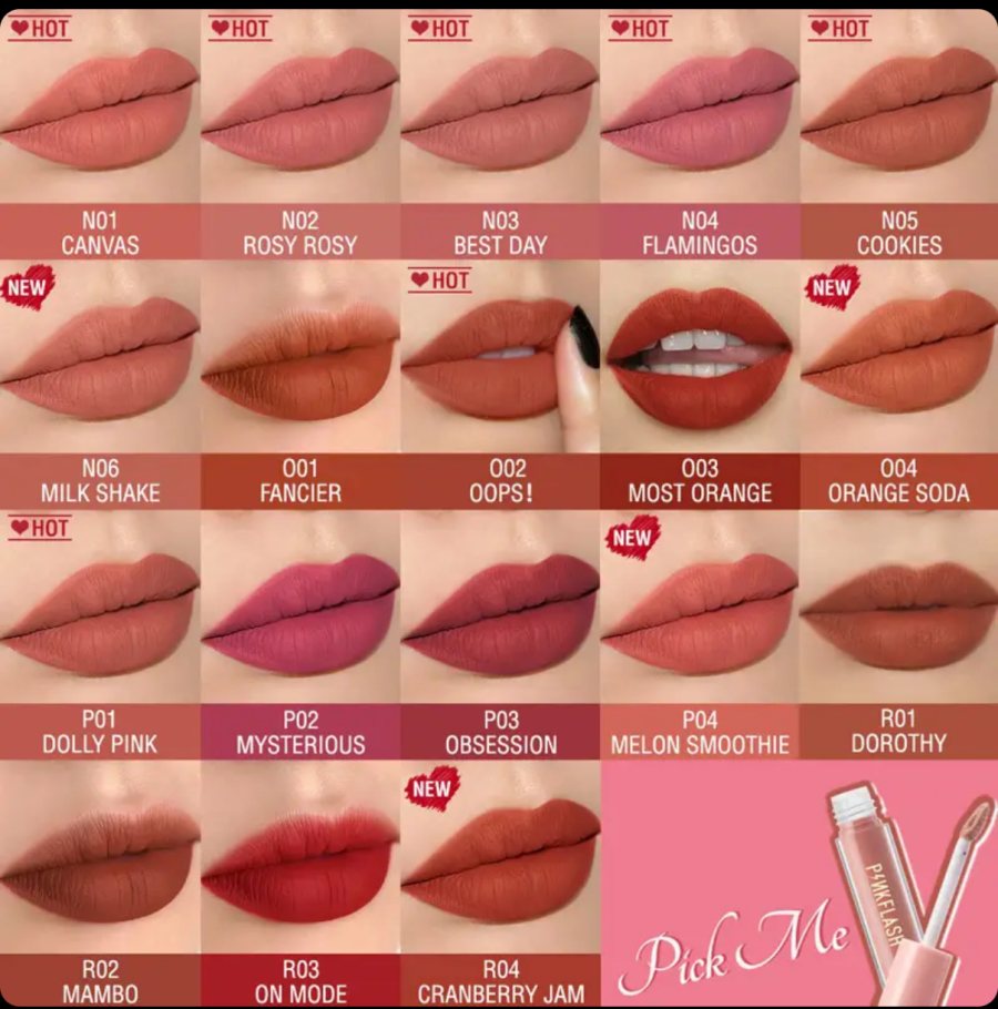 ميني حمر بينك فلاش Liquid Lipstick