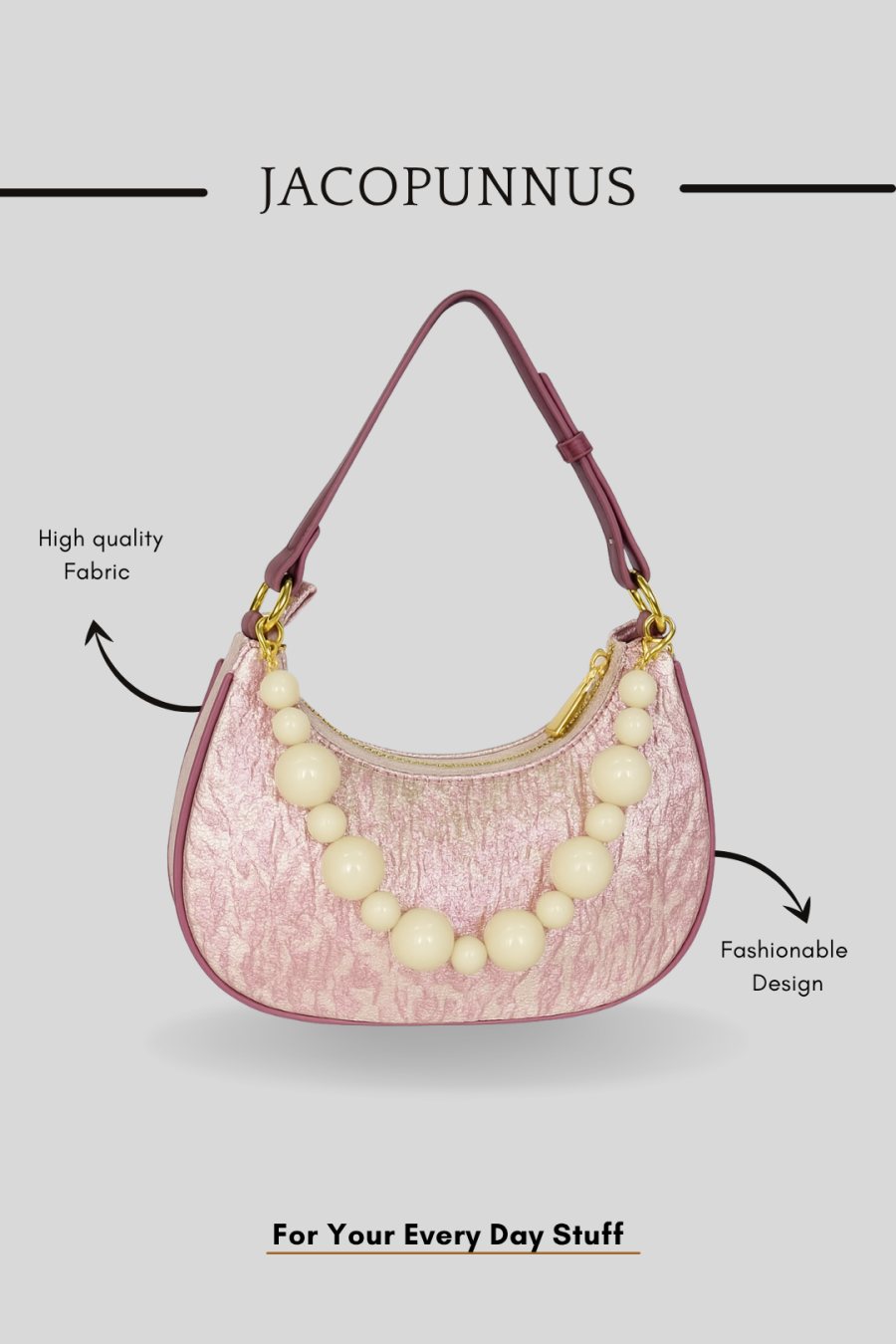 حقيبة يد مع لؤلؤ - Pearl Hand bag